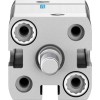 Пневмоцилиндр 16x15 мм Festo ADN-16-15-A-P-A двустороннего действия компактный