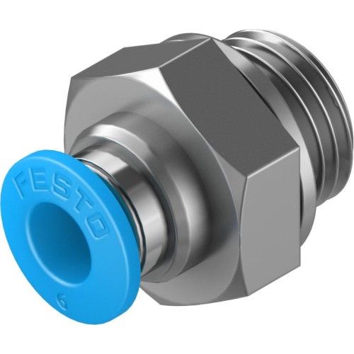 Фитинг прямой цанга-наружная резьба Festo QS-G1/4-6 186097