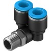 Тройник цанга-наружная резьба угловой Festo QSYL-1/4-10 153178