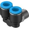 Тройник цанга-наружная резьба угловой Festo QSYL-3/8-12 153180