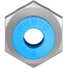 Фитинг прямой цанга-наружная резьба Festo QS-G1/4-6-100 132039
