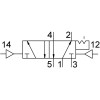 Пневмораспределитель 5/2 Festo VUWS-LT20-B52-G18
