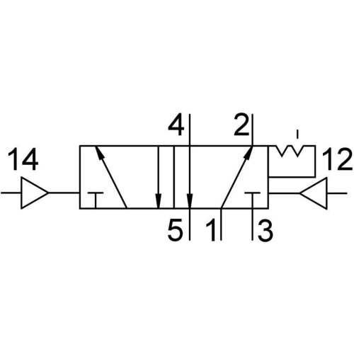 Пневмораспределитель 5/2 Festo VUWS-LT20-B52-G18