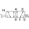 Ручной клапан 5/2 Festo VHEF-HS-M52-M-G18