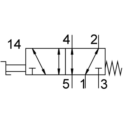 Ручной клапан 5/2 Festo VHEF-HS-M52-M-G18
