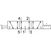 Ручной клапан 5/3 Festo VHEF-HS-B53E-G18
