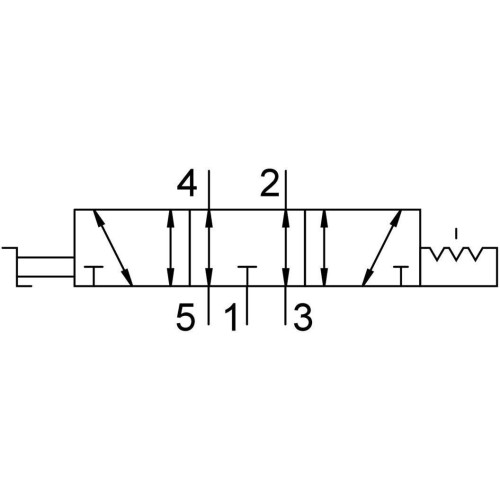 Ручной клапан 5/3 Festo VHEF-HS-B53E-G18
