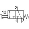 Ручной клапан 3/2 Н.О. или Н.З. Festo VHEF-HST-M32-M-G18