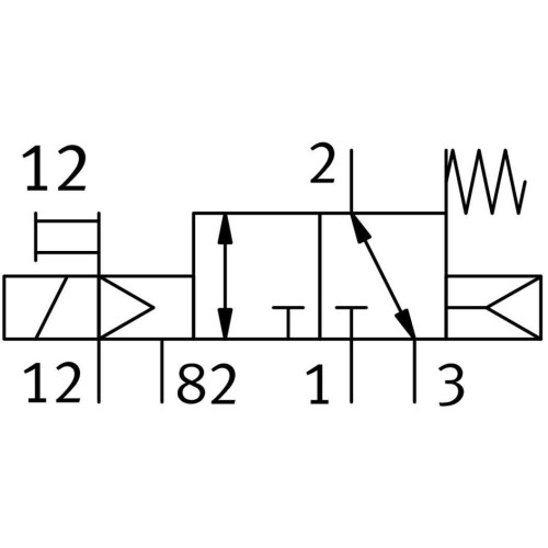 Распределитель электромагнитный 3/2 Н.З. Festo VUVS-L20-M32C-MZD-G18-F7