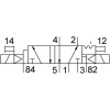 Распределитель электромагнитный 5/2 Festo JMFDH-5-1/8
