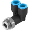 Тройник цанга-наружная резьба угловой Festo QSYL-G1/4-10 186195