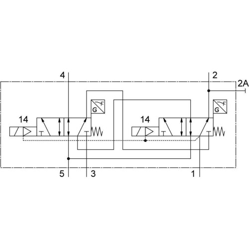 Блок управления 5/2 Festo VOFA-L26-T52-M-G14-1C1-ANP