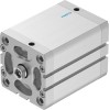 Пневмоцилиндр 80x80 мм Festo ADN-80-80-I-PPS-A двустороннего действия компактный