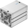 Пневмоцилиндр 80x80 мм Festo ADN-80-80-A-P-A двустороннего действия компактный
