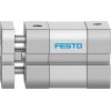 Пневмоцилиндр 16x60 мм Festo ADNGF-16-60-P-A двустороннего действия компактный