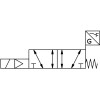 Распределитель электромагнитный 5/2 Festo VSVA-B-M52-MZH-A1-1T1L-APX-0.5