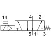Базовый распределитель 5/2 Festo VSVA-B-M52-M-A2-P1