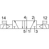 Распределитель электромагнитный 5/2 Festo VSNC-F-B52-D-G14-F8