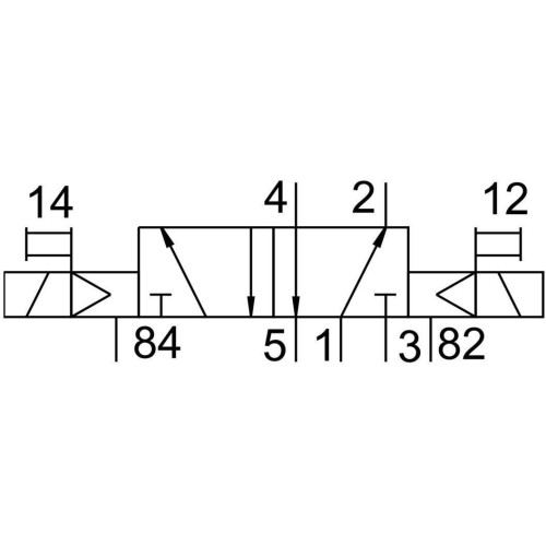 Распределитель электромагнитный 5/2 Festo CPE24-M1H-5J-3/8