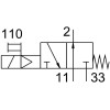 Распределитель электромагнитный 3/2 Н.О. Festo MOCH-3-1/2