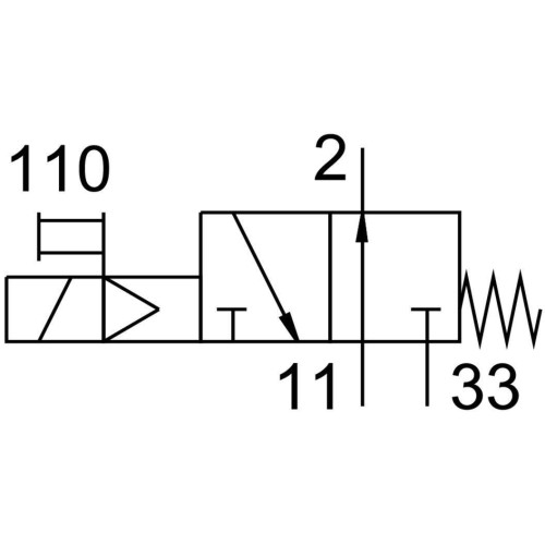 Распределитель электромагнитный 3/2 Н.О. Festo MOCH-3-1/2