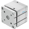 Пневмоцилиндр 100x25 мм Festo ADNGF-100-25-PPS-A двустороннего действия компактный