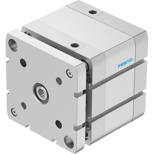 Пневмоцилиндр 100x25 мм Festo ADNGF-100-25-P-A двустороннего действия компактный