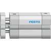 Пневмоцилиндр 16x15 мм Festo ADNGF-16-15-P-A двустороннего действия компактный