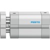 Пневмоцилиндр 20x20 мм Festo ADNGF-20-20-PPS-A двустороннего действия компактный