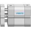 Пневмоцилиндр 25x5 мм Festo ADNGF-25-5-P-A двустороннего действия компактный