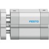 Пневмоцилиндр 25x15 мм Festo ADNGF-25-15-P-A двустороннего действия компактный