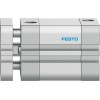 Пневмоцилиндр 32x20 мм Festo ADNGF-32-20-PPS-A двустороннего действия компактный