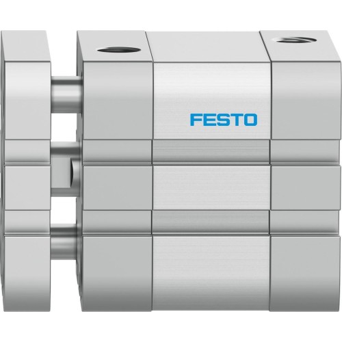 Пневмоцилиндр 40x10 мм Festo ADNGF-40-10-P-A двустороннего действия компактный