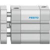 Пневмоцилиндр 40x15 мм Festo ADNGF-40-15-P-A двустороннего действия компактный