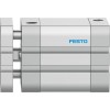 Пневмоцилиндр 40x25 мм Festo ADNGF-40-25-P-A двустороннего действия компактный