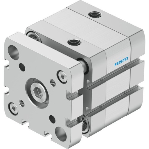 Пневмоцилиндр 50x10 мм Festo ADNGF-50-10-P-A двустороннего действия компактный