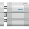 Пневмоцилиндр 50x20 мм Festo ADNGF-50-20-PPS-A двустороннего действия компактный