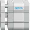 Пневмоцилиндр 63x10 мм Festo ADNGF-63-10-P-A двустороннего действия компактный