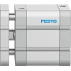 Пневмоцилиндр 63x25 мм Festo ADNGF-63-25-PPS-A двустороннего действия компактный