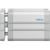 Пневмоцилиндр 80x80 мм Festo ADNGF-80-80-PPS-A двустороннего действия компактный
