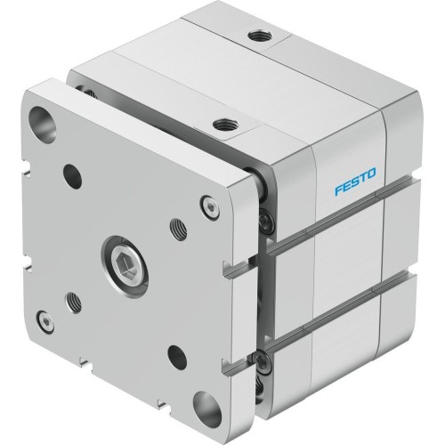 Пневмоцилиндр 100x15 мм Festo ADNGF-100-15-P-A двустороннего действия компактный