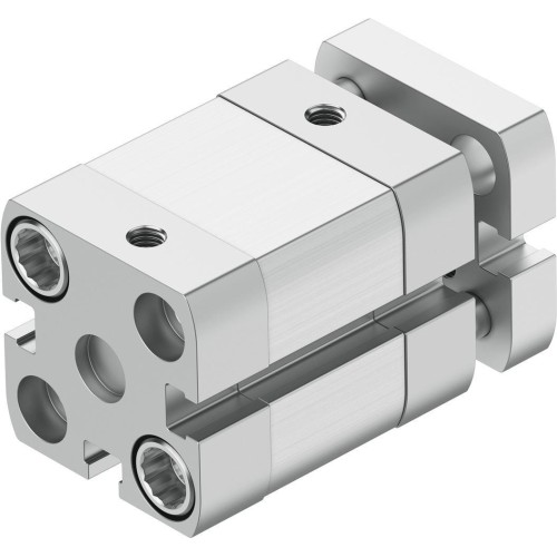 Пневмоцилиндр 20x10 мм Festo ADNGF-20-10-P-A двустороннего действия компактный