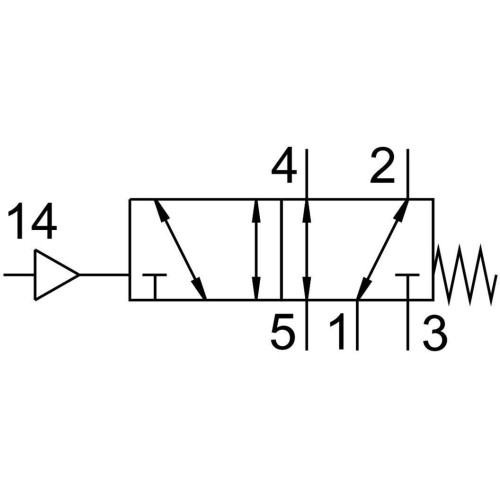 Пневмораспределитель 5/2 Festo VSPA-B-M52-M-A2