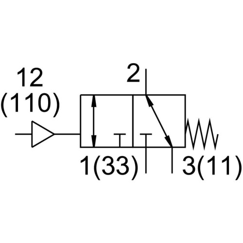 Пневмораспределитель 3/2 Н.О. или Н.З. Festo VL/O-3-1/8-B