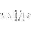 Пневмораспределитель 5/2 Festo J-5-3/8-B