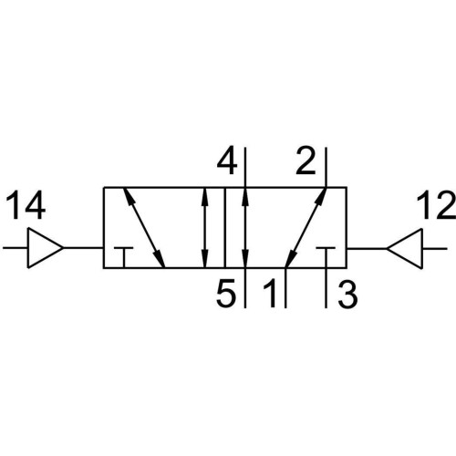 Пневмораспределитель 5/2 Festo J-5-3/8-B