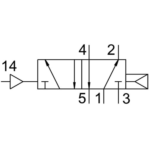 Пневмораспределитель 5/2 Festo VSPA-B-M52-A-A2