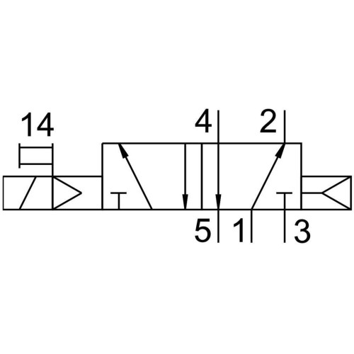 Базовый распределитель 5/2 Festo VSVA-B-M52-A-A2-P1