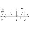 Распределитель электромагнитный 5/2 Festo VSVA-B-M52-AZD-A2-1T1L