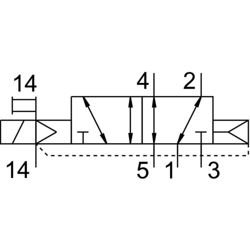 Распределитель электромагнитный 5/2 Festo VSVA-B-M52-AZD-A2-1T1L